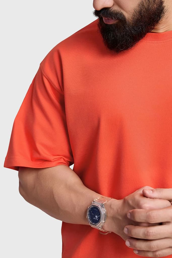 Dapper Oversized T-shirt Orange — photo 6