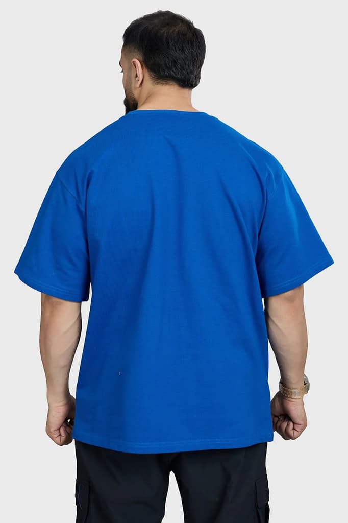 Refined Oversized T-shirt Royal Blue — photo 6