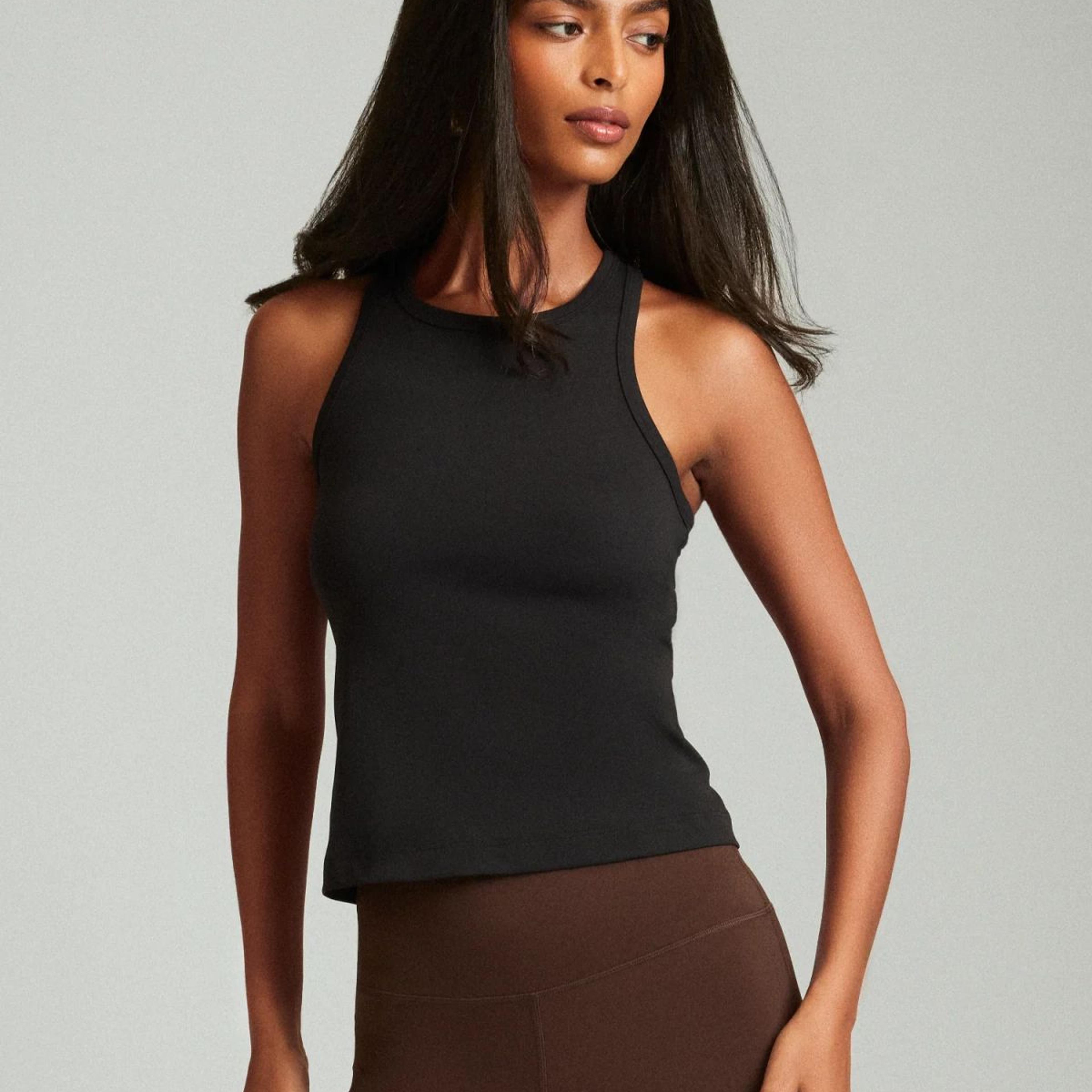 Black OnTheGo Fitted Tank Top