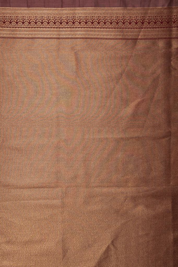 Mimosa Women's Woven Design Kanjivaram Style Art Silk Saree With Blouse Piece : SA00001612BEGFREE — photo 9