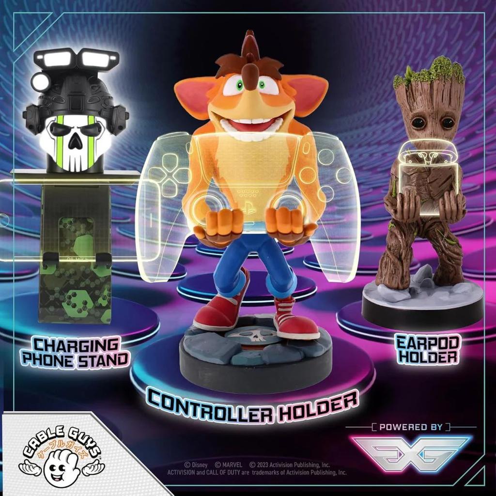 Crash Bandicoot Gaming Controller And Phone Holder | Official Licensed Cable Guys Figure — photo 3