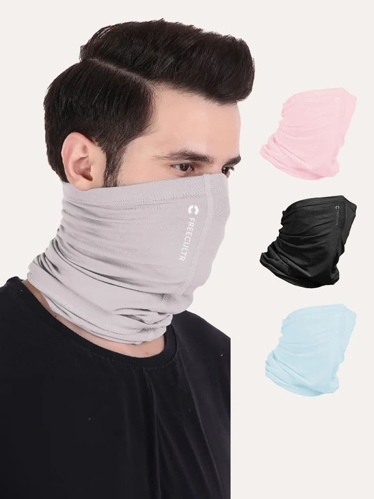 Unisex Organic Bandana Masks - Plain (Pack of 4) — photo 2
