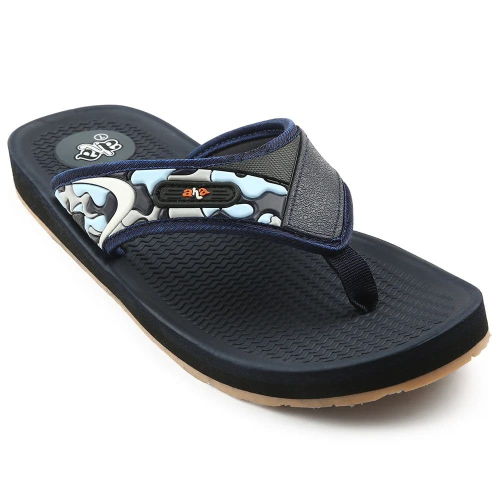 A-HA Navy Blue Casual Slipper For Men ANCO-7 By Liberty — 6/40 / Navy Blue