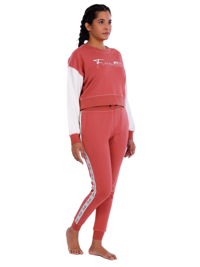 Women Brick Red Modal Co-ord Set — photo 3