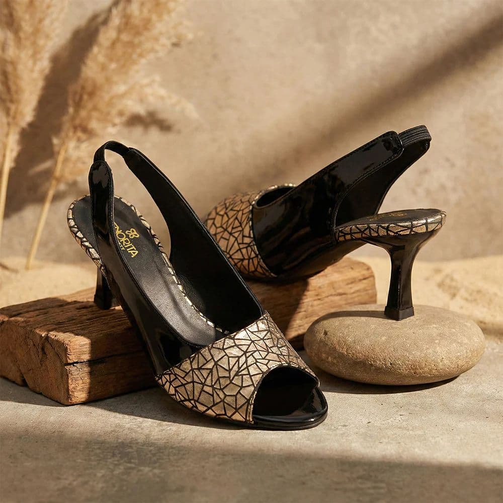 Senorita STY-157E Black Casual Block Heel Sandal for Women — photo 2