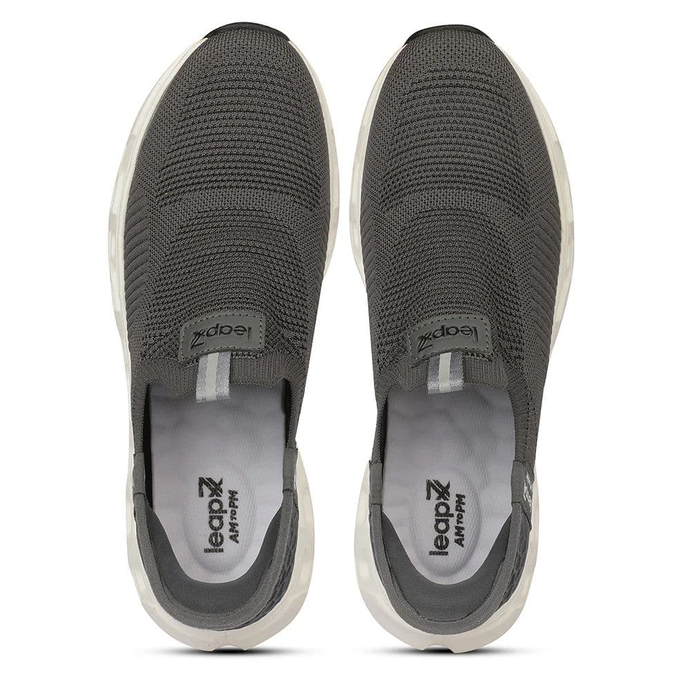 LEAP7X AIRFLOW-20 EAZYGO Dark Grey Sports Running Shoes for Men — photo 7