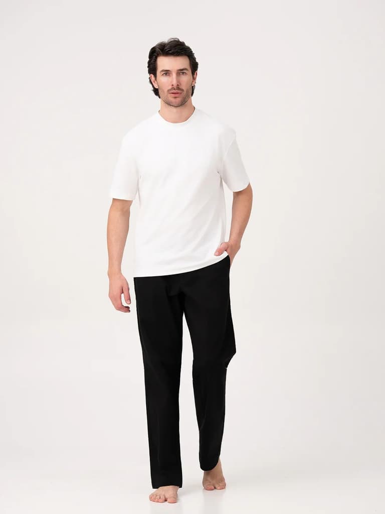 Monaco Black Relaxed Fit Lounge Pants — photo 2