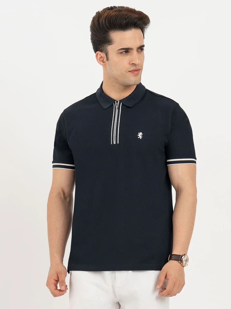 Polo T Shirts for Men in Dark Navy | Classic Polo T Shirts