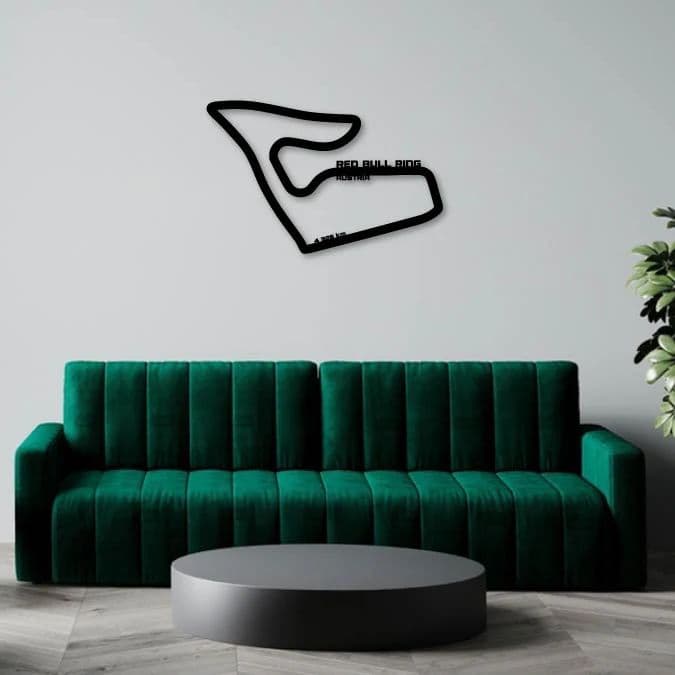 RED BULL RING 2 METAL WALL ART
