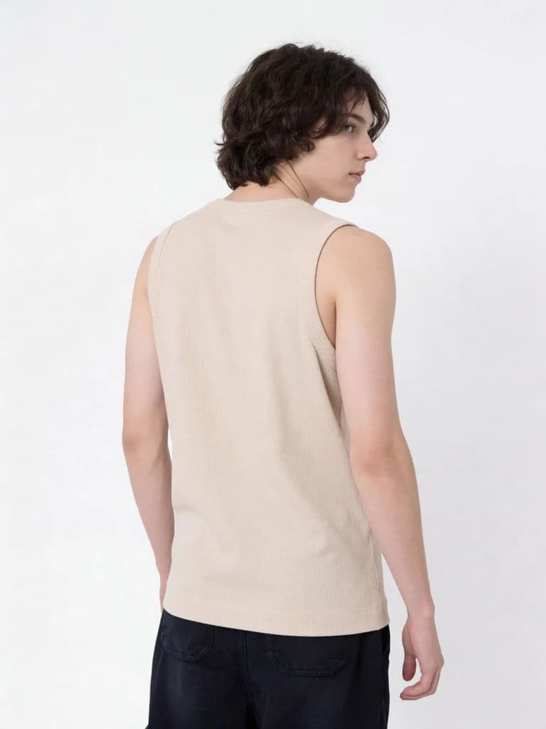 Y&F Kids Boys Off-White Cotton-Blend Vest — photo 2