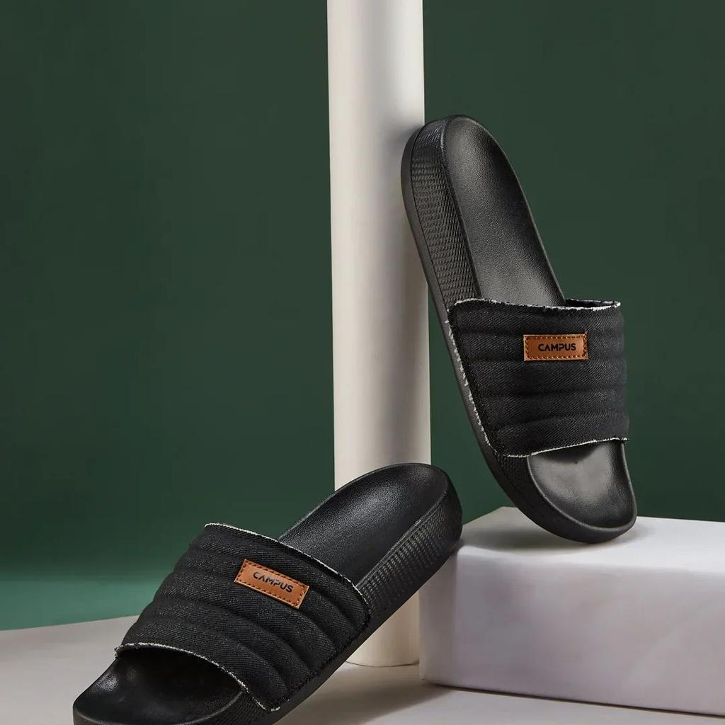 SL-473 Black Men's Slides