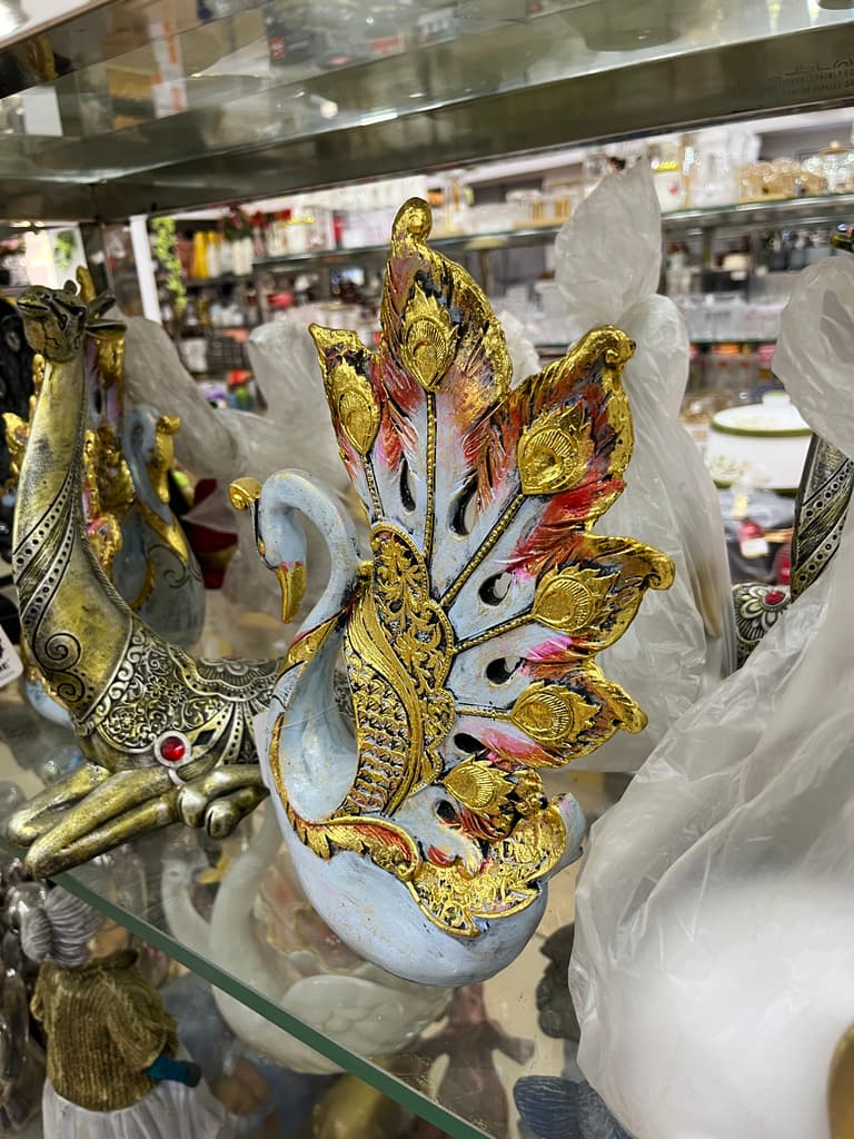 Gold and Pink Dragon Mask | Mask | Ceramic | Gold and Pink
