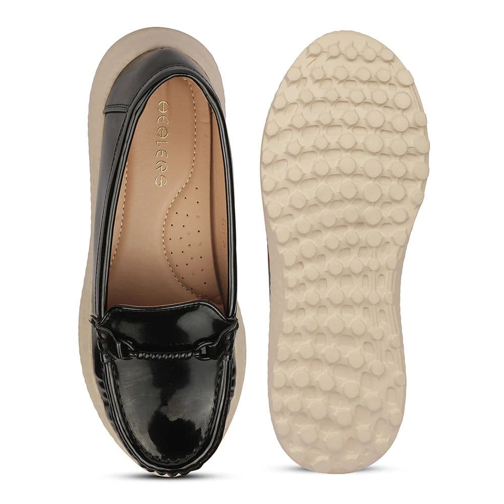 Healers ZQ-FDBL-08 Bellies Black Casual Ballerina Shoes for women by Liberty — photo 4