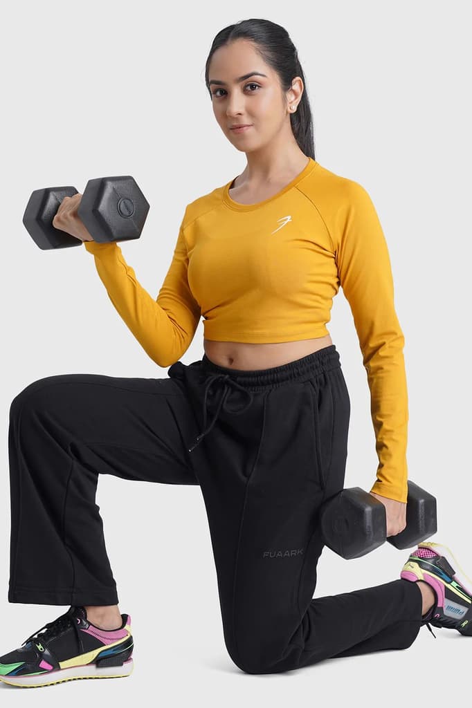 Legacy Crop Top T-shirt Mustard — photo 2