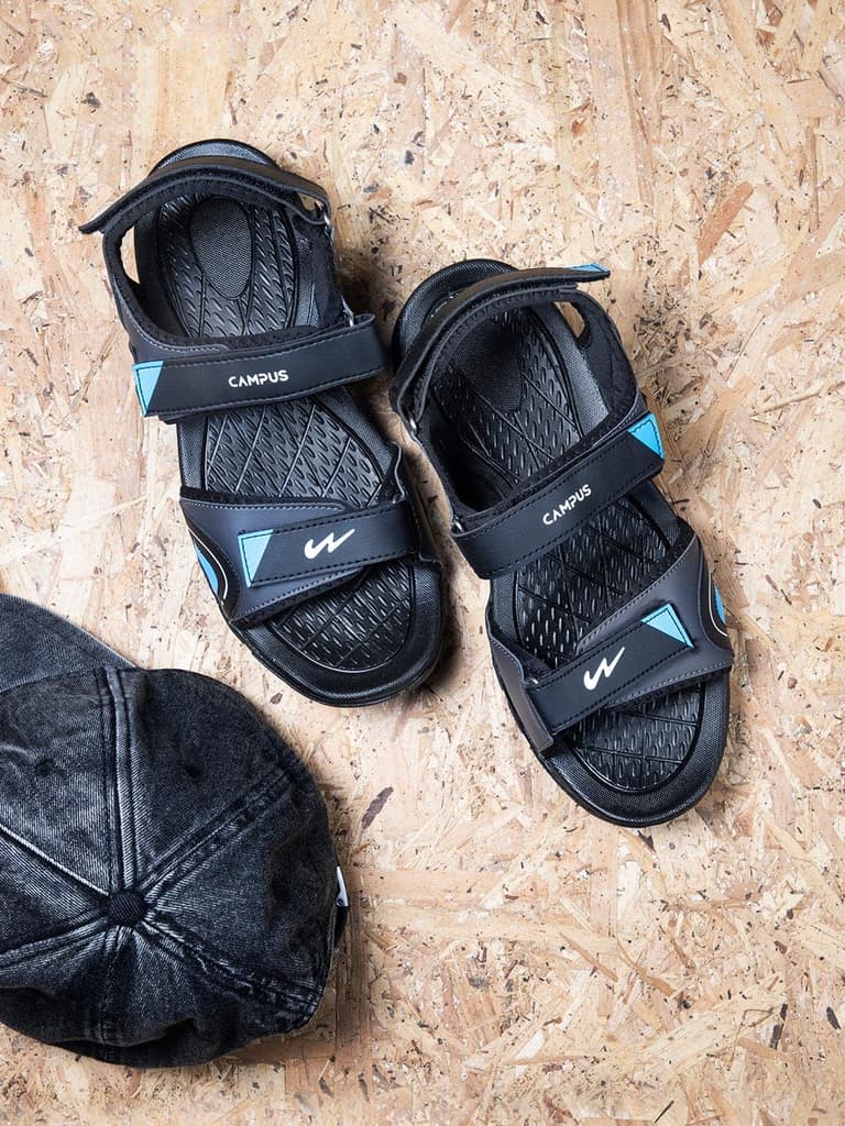 CAMP PASHTO Black Men's Sandals — photo 4