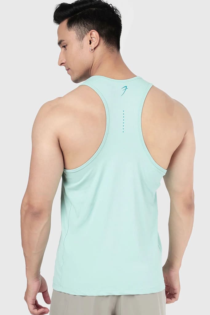 Aura Textured Tank Sea Green — photo 5