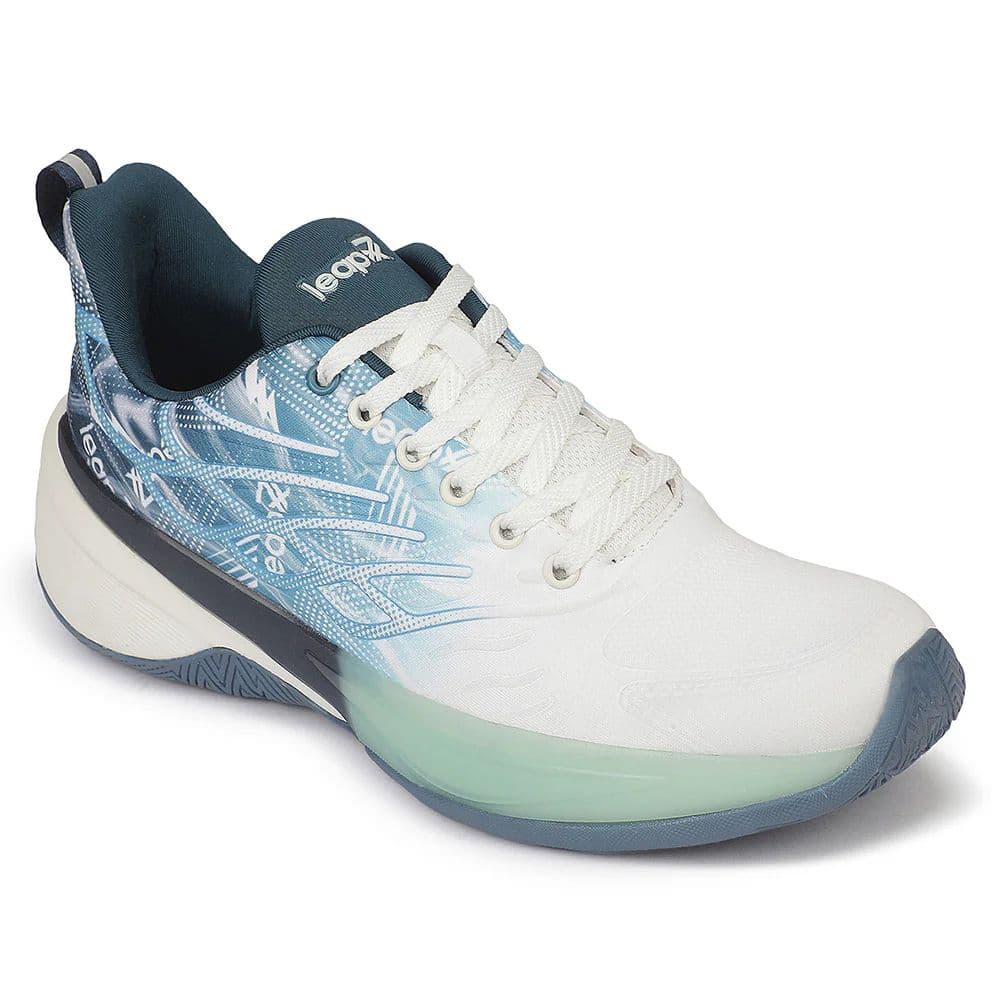 Leap7X ROMIO-2 Blue Sports Lacing Running Shoes for Men by Liberty — 6/40 / Blue