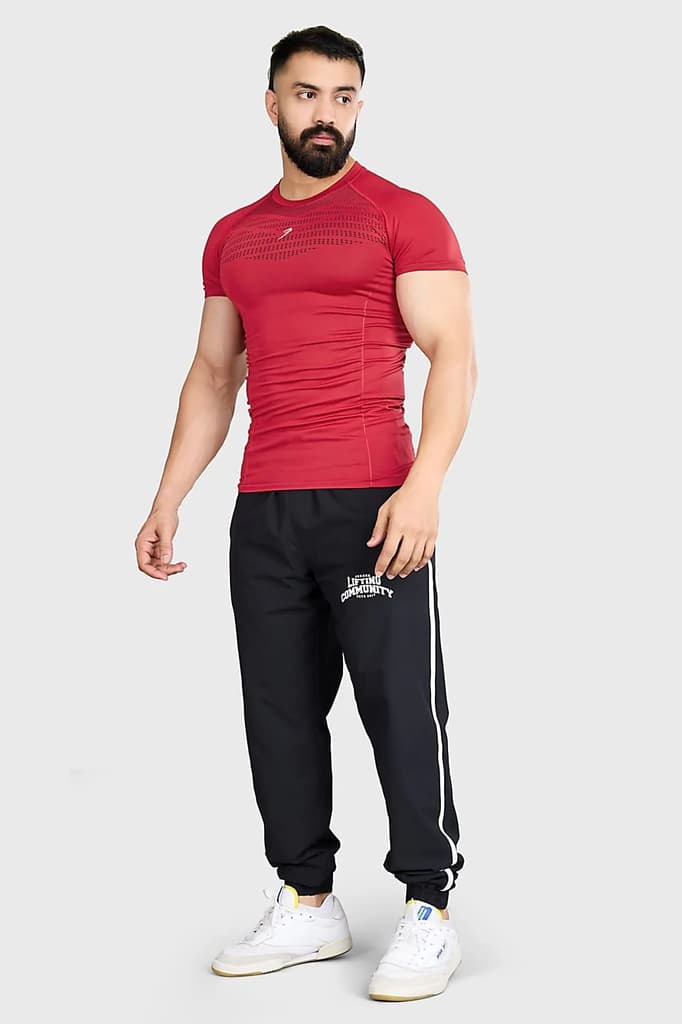 Power Seamless T-shirt Red/Logo — photo 2