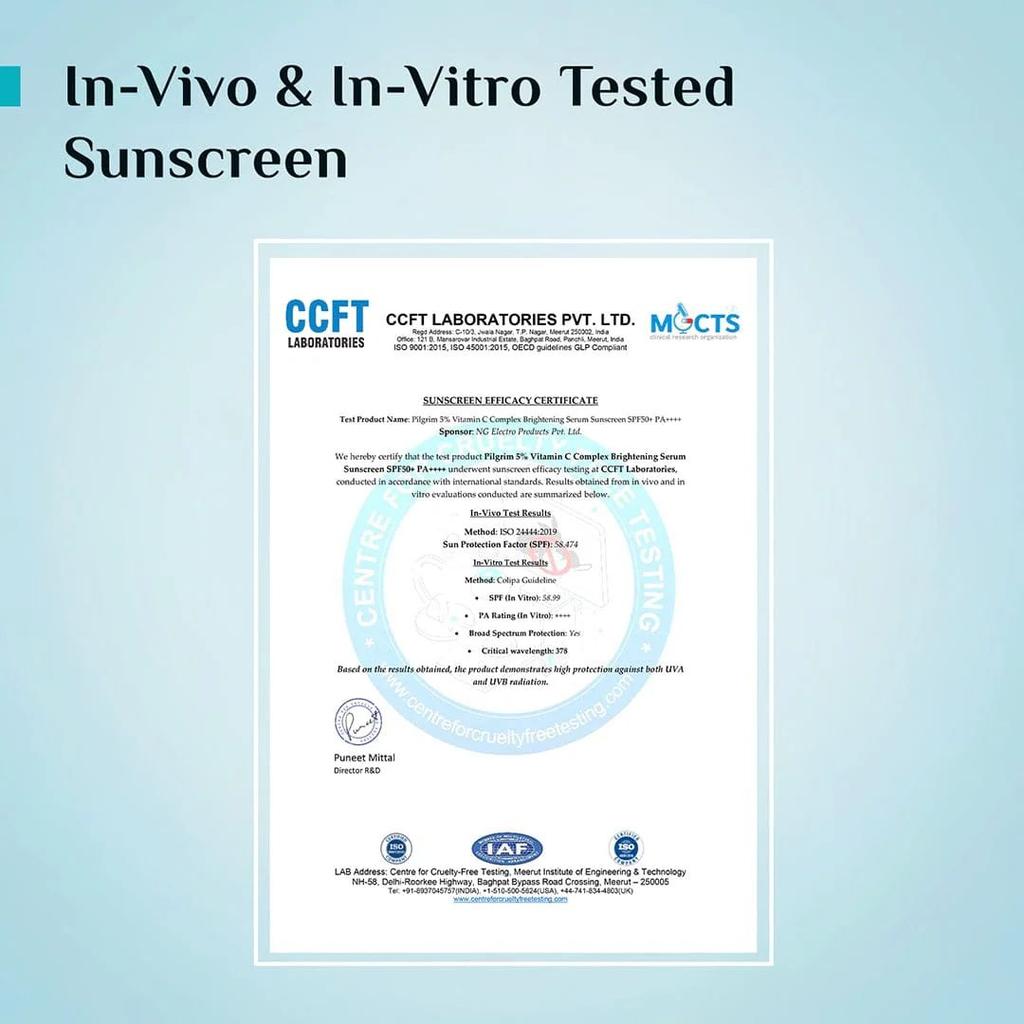 5% Vitamin C Complex Brightening Serum Sunscreen SPF 50+ PA++++