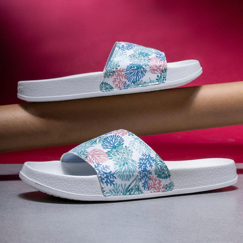 Womens Sliders in White | Casual Pool Sliders — photo 6