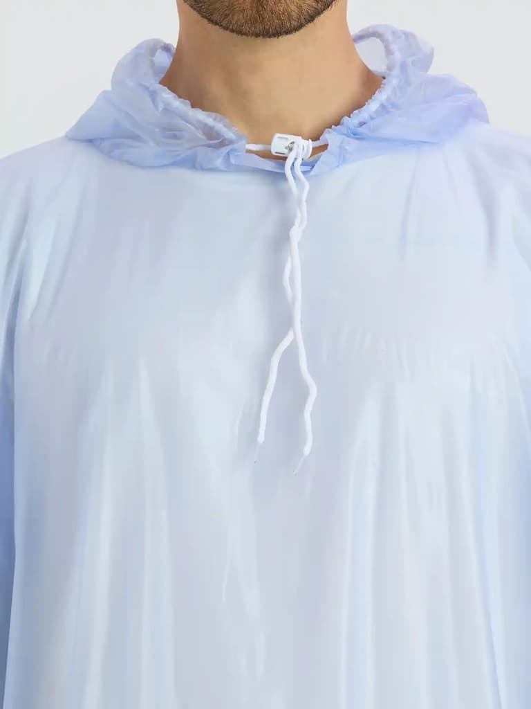 Zeel Unisex Hooded Waterproof PVC Poncho — photo 2
