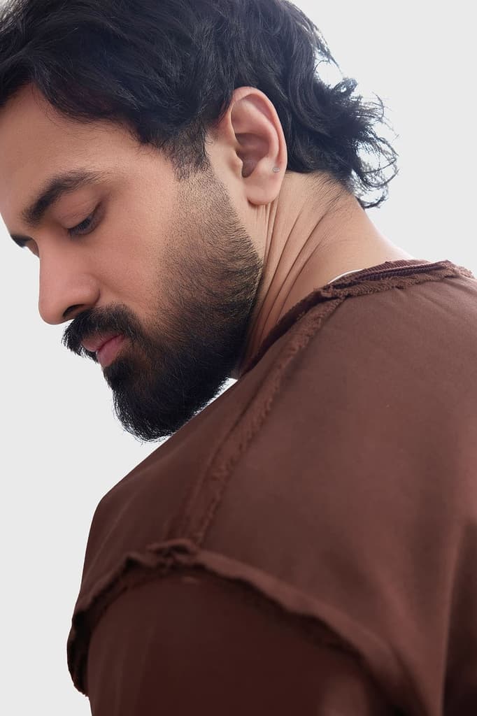 Shell Raw Sweatshirt Brown — photo 4