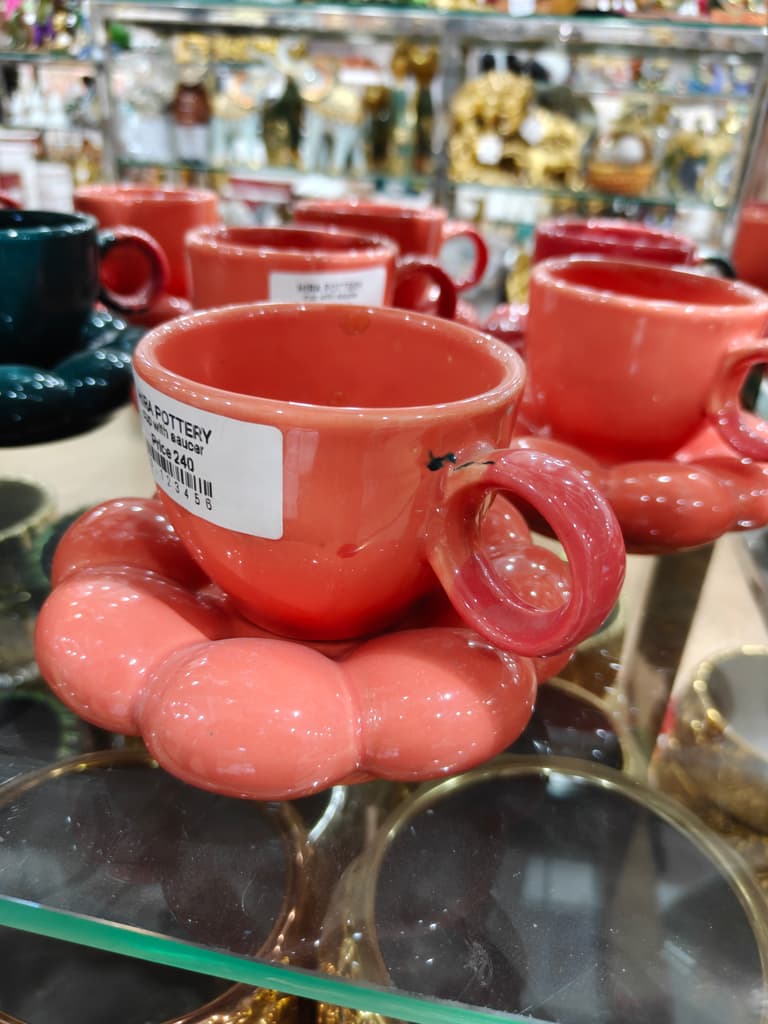 Pink Ceramic Coffee Mug | Handmade | Unique | Decorative