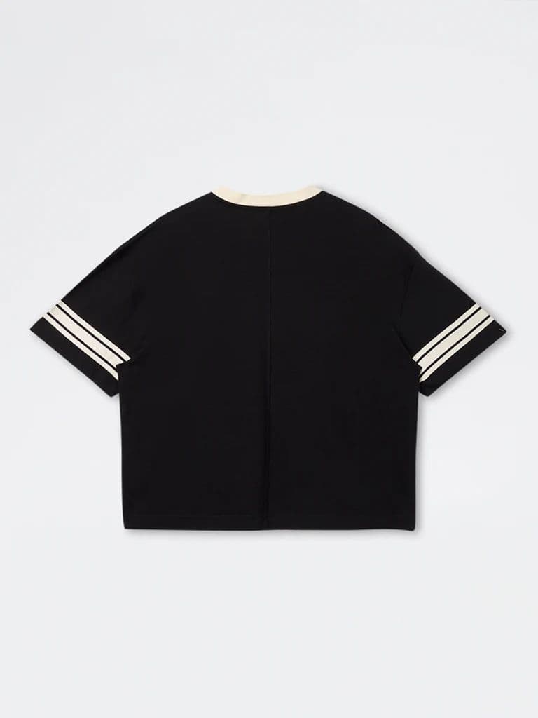 Nuon Black Typographi Relaxed-Fit Cotton T-Shirt — photo 2