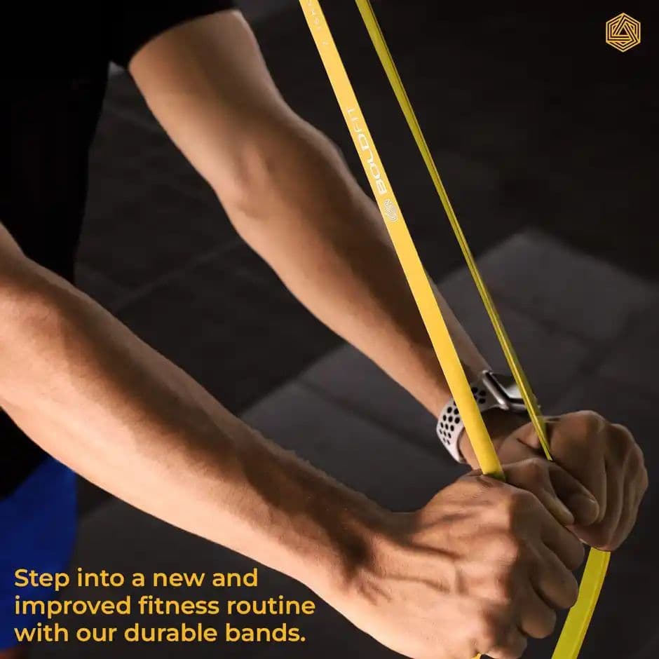 Boldfit Heavy Resistance Band Yellow 3-7 Kg — photo 3