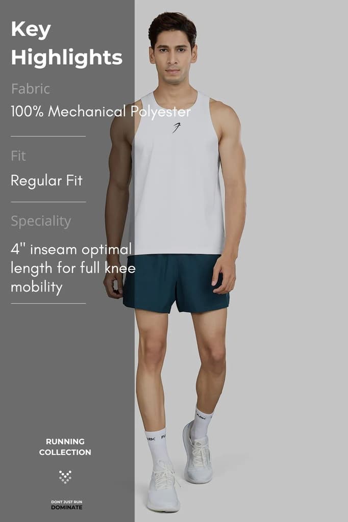 Pulse 4" Running Shorts Deep Green — photo 7