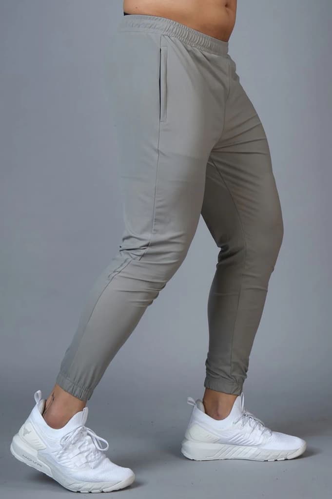 Identity Nylon Joggers Light Grey — photo 4