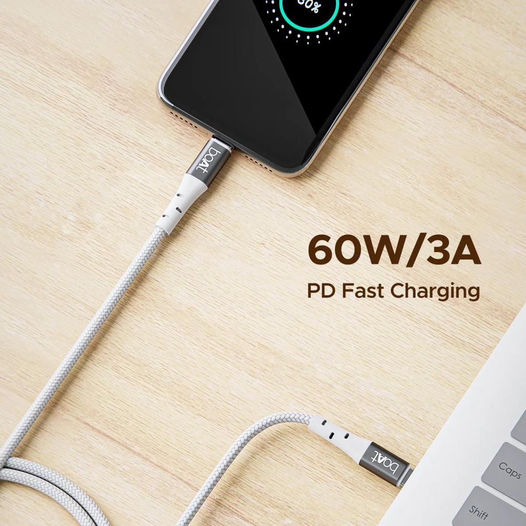 boAt C300 Fast Charging Cable | Charging Cable with 480 Mbps Data Transfer, 1.5m Cable Length, 10,000+ Bend Lifespan — photo 3