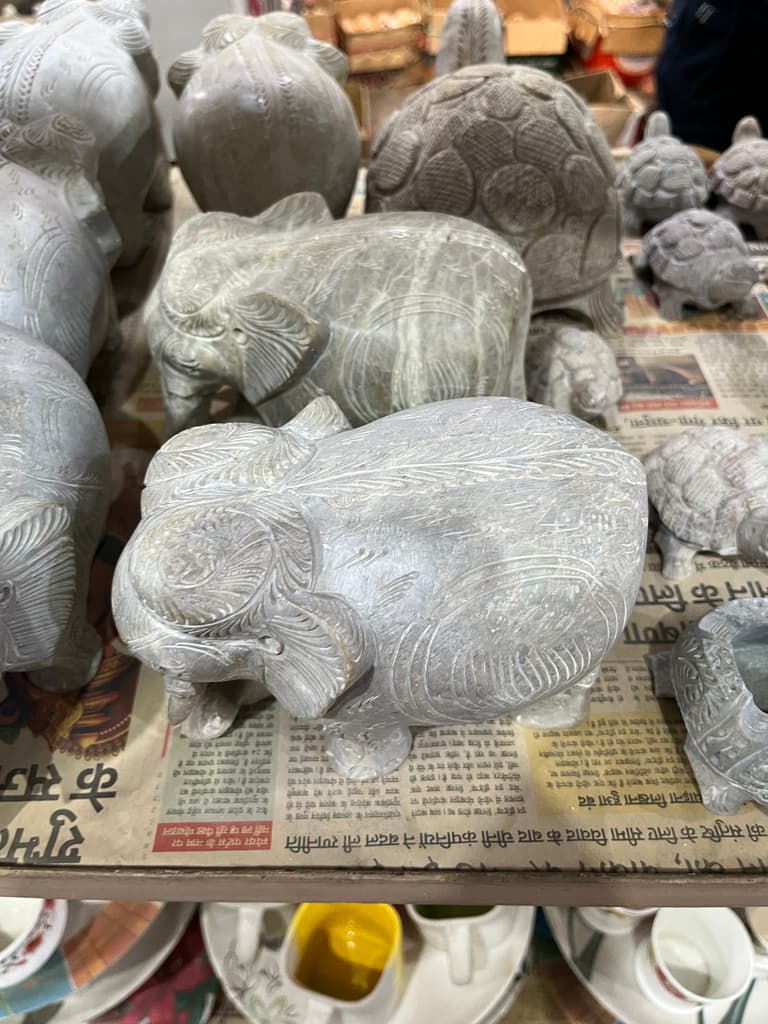 Elephant Statue | Sculpture | Stone | Gray