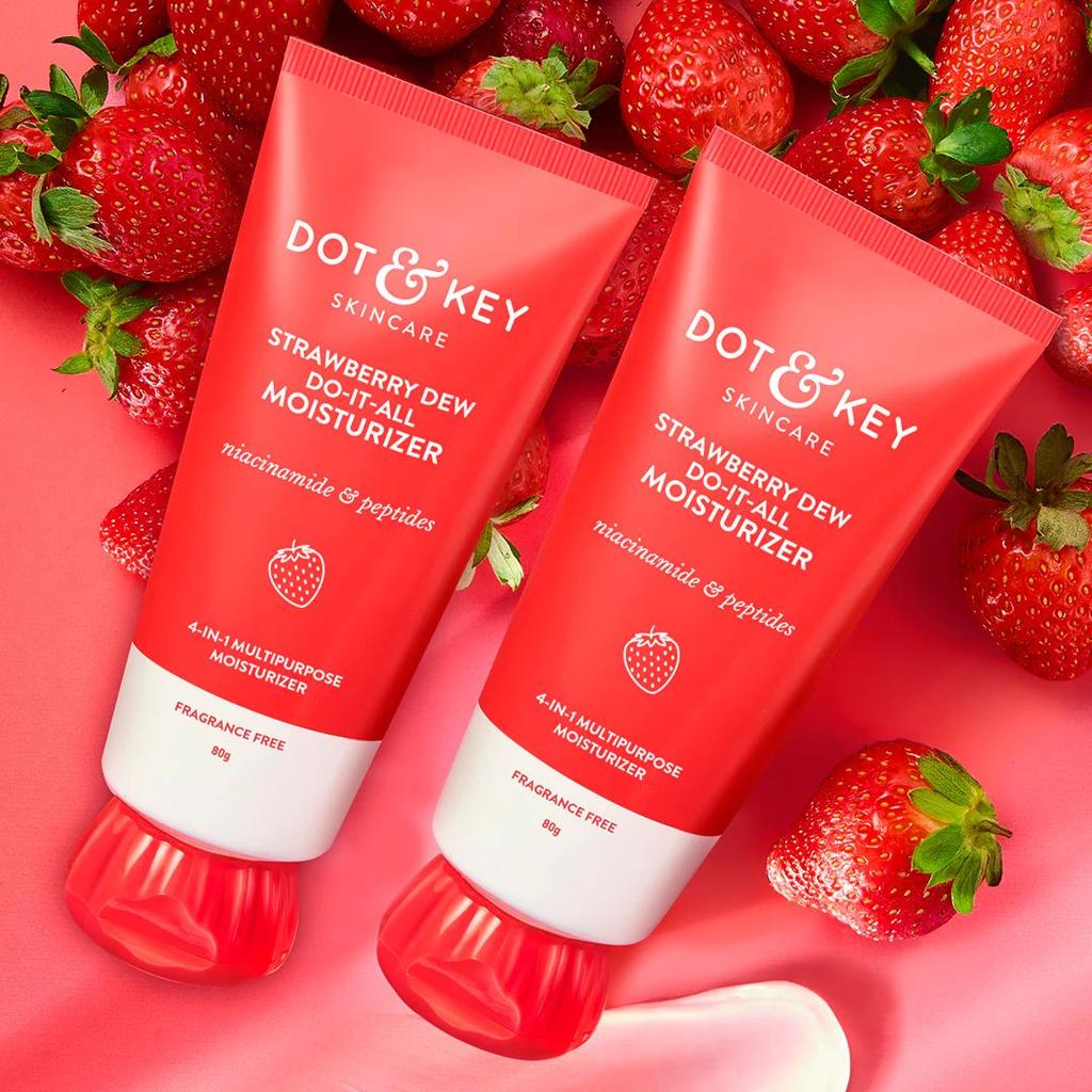 Strawberry + Niacinamide Moisturizer, Pack of 2 — 160gm
