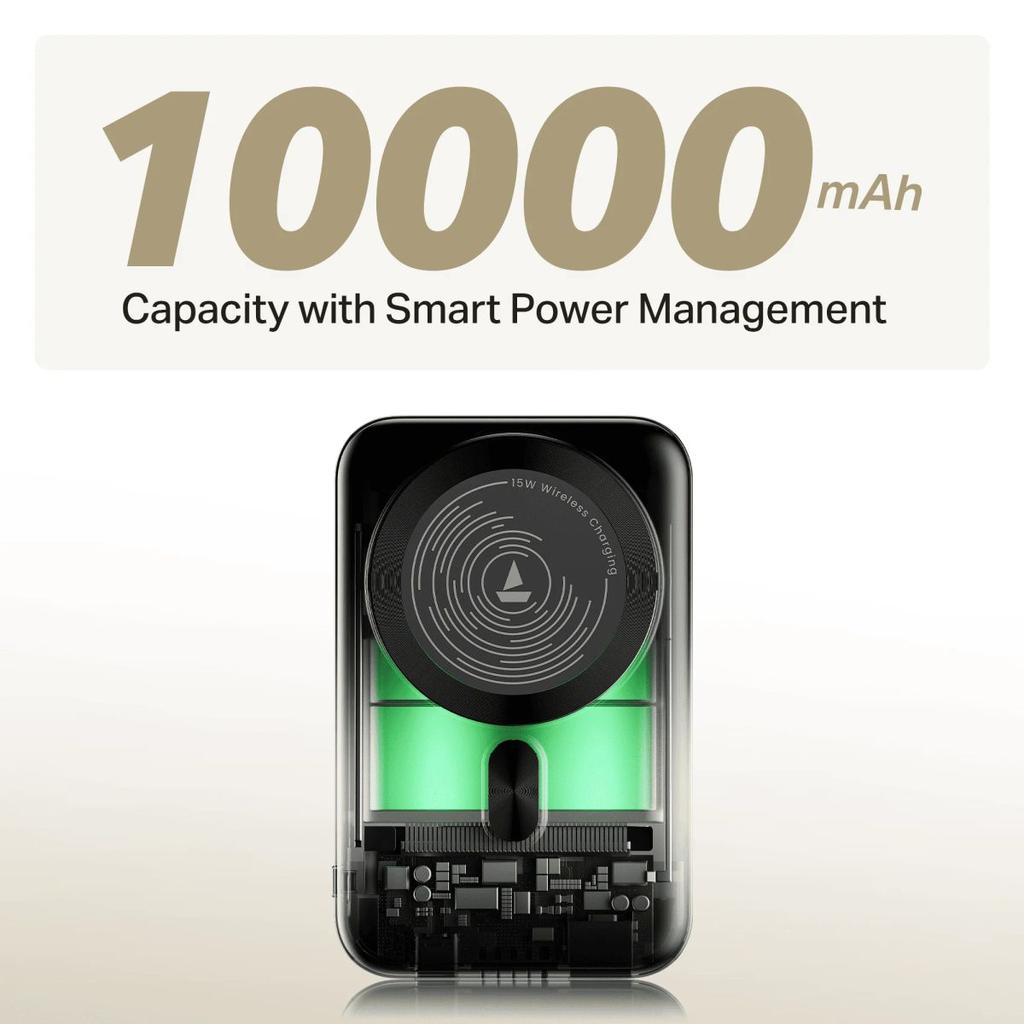 Energyshroom PB331 Magnacharge | Powerbank with 22.5W Fast Charging, 10,000mAh, 15W Magnetic Wireless Charging, 12-Layer Smart IC Protection, 3 Output Ports — photo 4