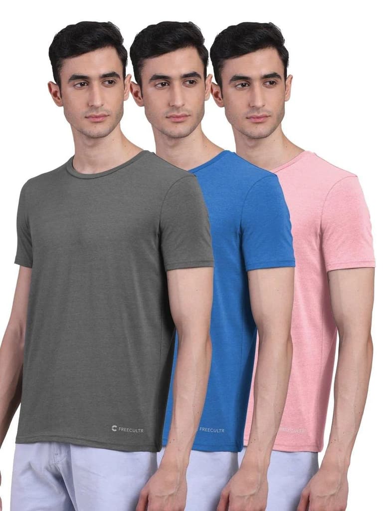 Men's Half Sleeves Bamboo Undershirts (Loungewear & Sleepwear) - Pack of 3 — photo 12
