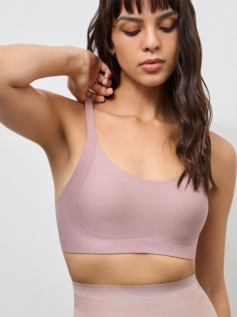 Wunderlove Mauve Sling Support Padded Bra — photo 3