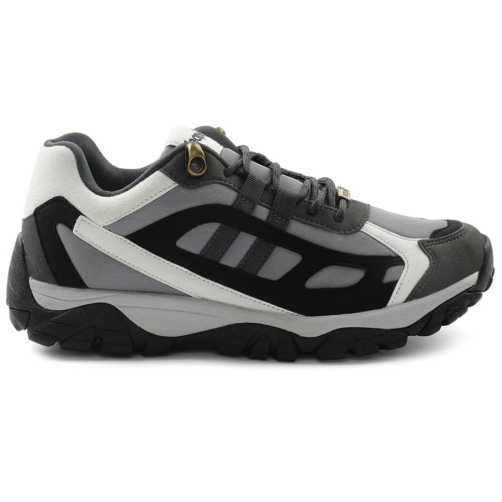Leap7x Light Grey Sports Lacing Running Shoes For Men EAST-1 By Liberty — photo 2