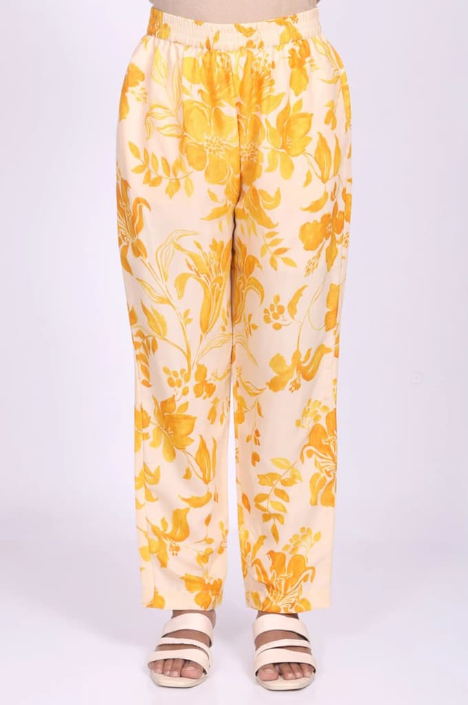 Peach Floral Printed A-Line Kurta with Straight Pant and Dupatta Set — photo 6