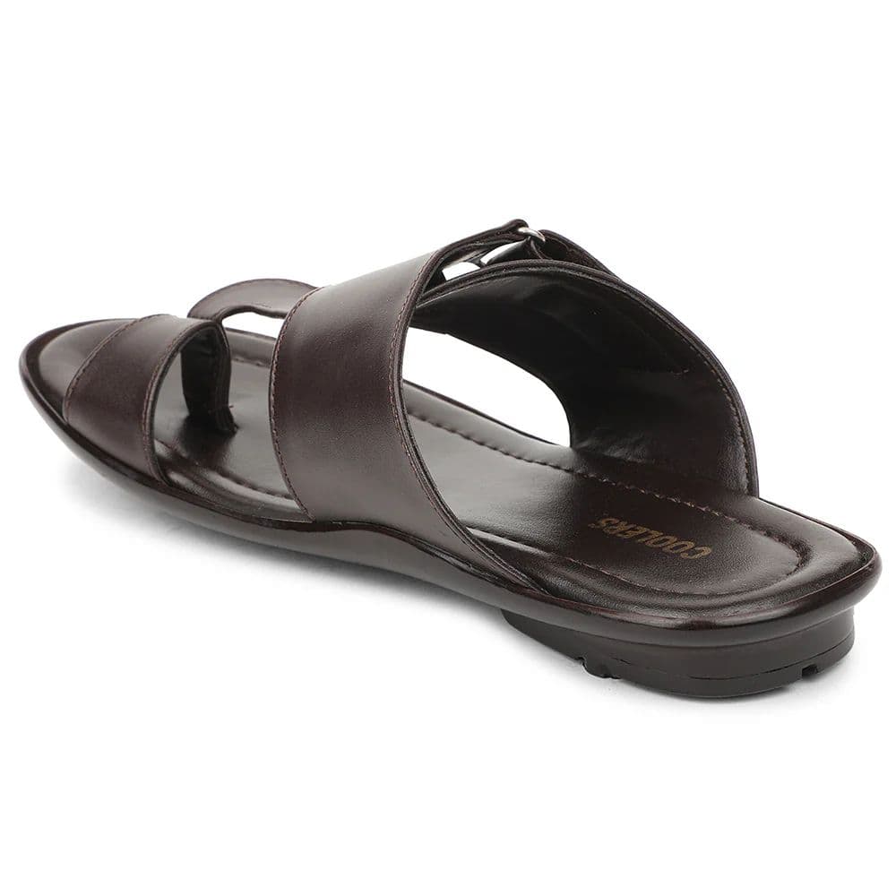Coolers Casual Brown Slipper for Mens ORTIZ-30 By Liberty — photo 5