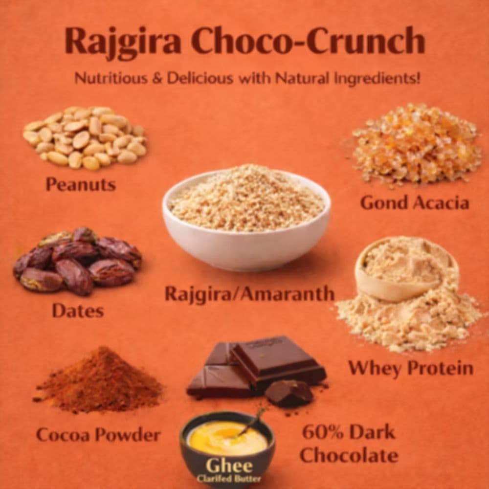 Rajgira Choco-Crunch Protein Bars: Box of 3 — photo 6
