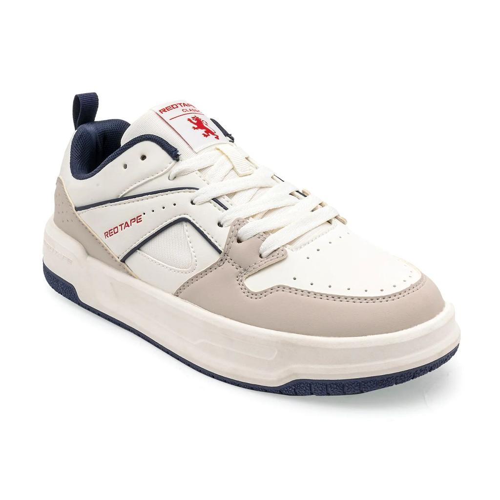 Sneakers for Men in Beige and Navy | Casual Shoes — 6 / Beige/Navy