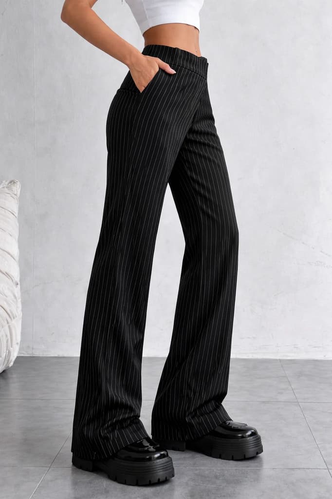 Off Front Pleat Tailored Trousers — photo 7