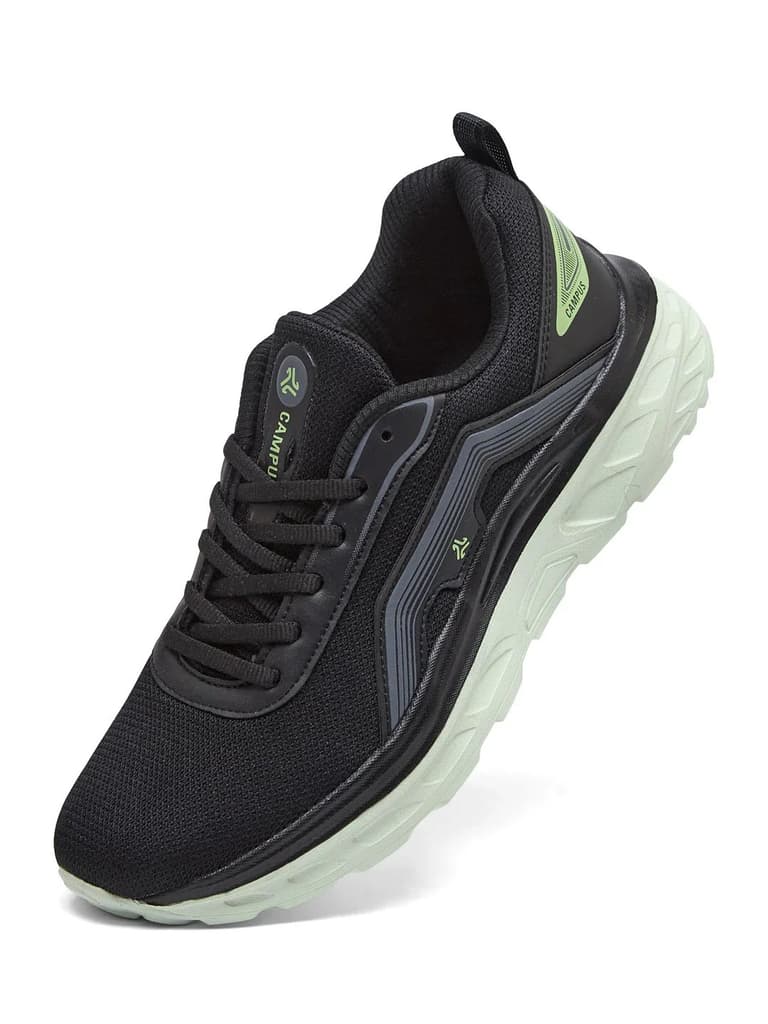SKEDO Black Men's Running Shoes — photo 3