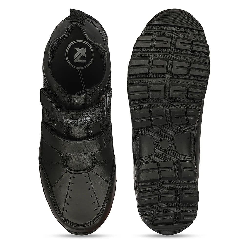 Leap7X SCH-RACE Kids' Black School Shoes - SCHOOL with Memory Foam Comfort — photo 4