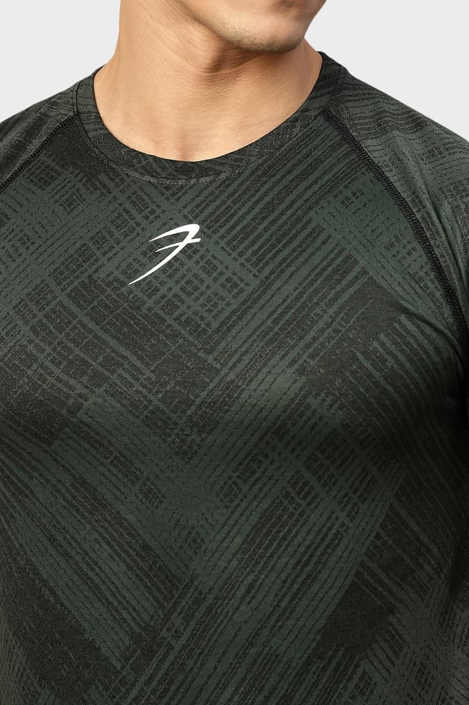 Ozone Jacquard T-shirt Green — photo 4