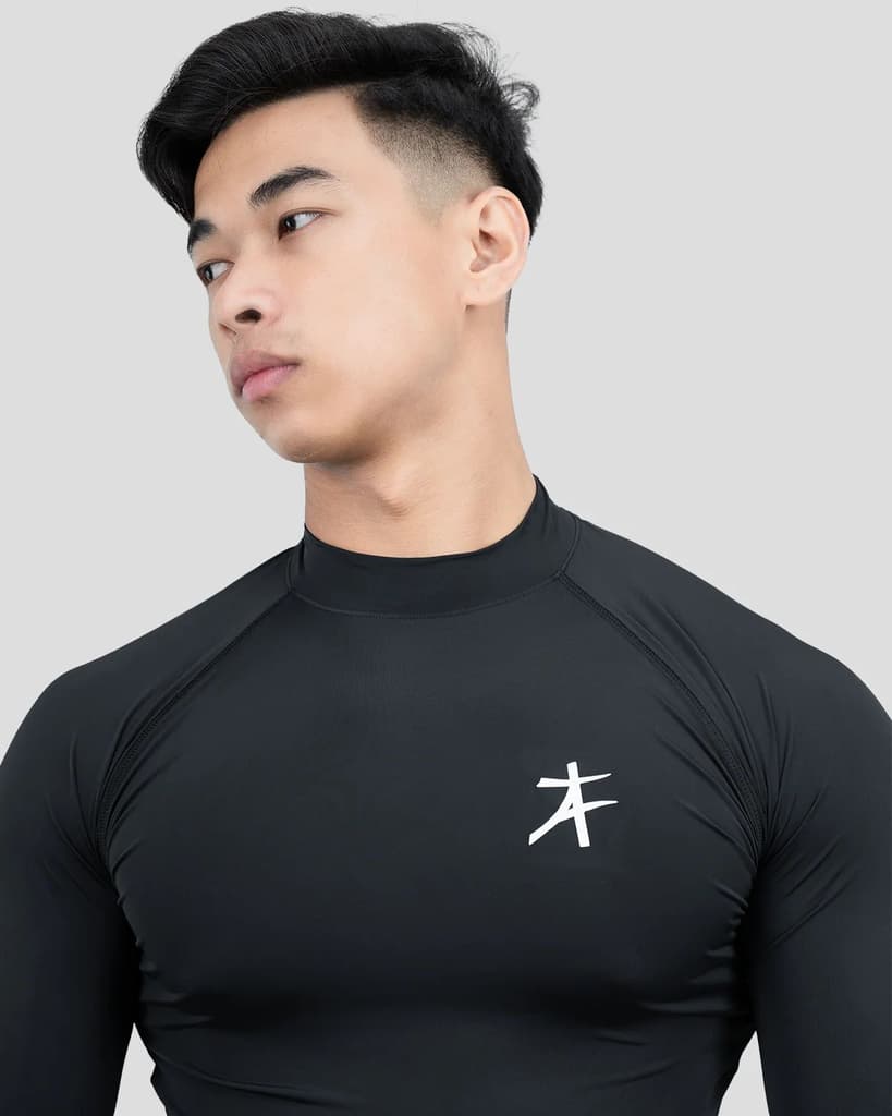 Hustle High Neck Full Sleeve Compression T-shirt — photo 4