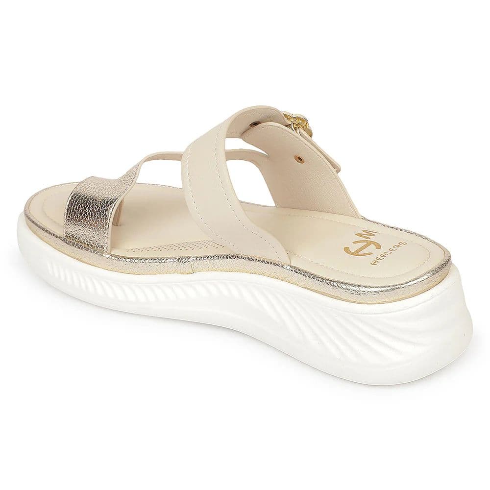 Healers GFL-8 Beige Casual Everyday Comfort Slip on Slippers for women By Liberty — photo 3