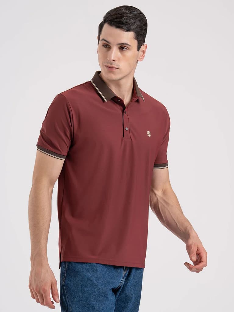 Jacquard Collar Polo T-Shirt for Men | Premium Comfort | Sharp Look — photo 6
