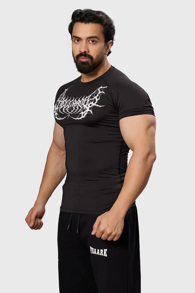 Hellborn Compression T-shirt Black/White — photo 5